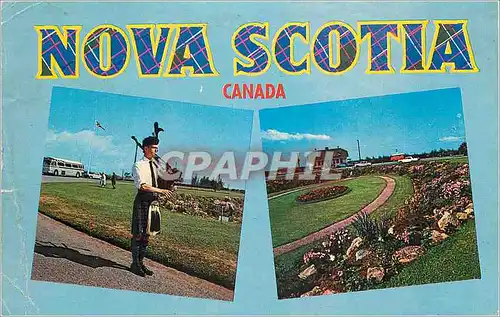 Moderne Karte Greetings from Nova Scotia Canada