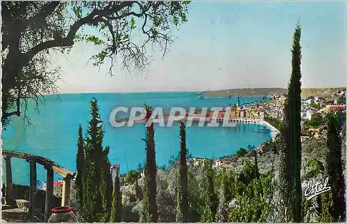 Cartes postales moderne Menton Vue gnerale prise des Colombieres