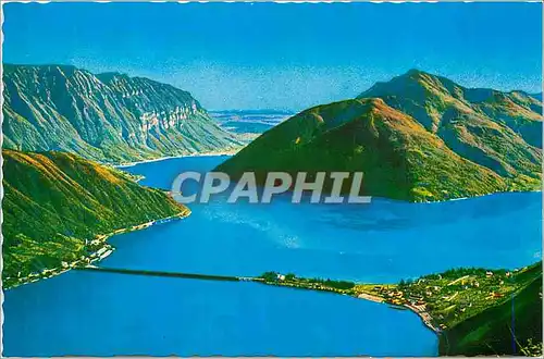 Cartes postales moderne Lago di Lugano Ponte di Melide