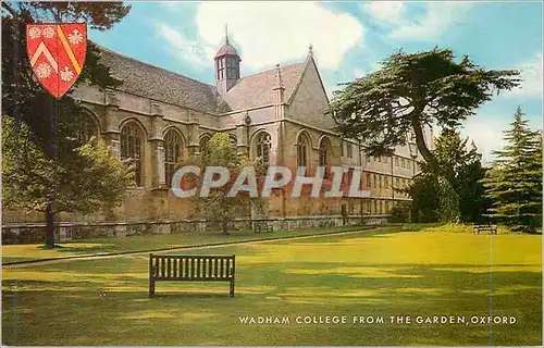 Moderne Karte Wadham College from the garden Oxford