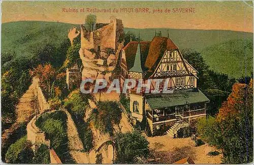 Cartes postales moderne Ruines et Restaurant du Haut Barr pres de Saverne