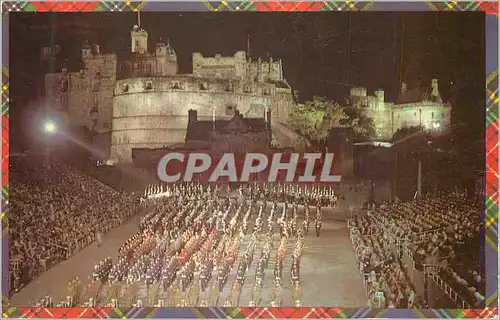 Cartes postales moderne The Military tattoo at the castle Edinburgh  Militaria