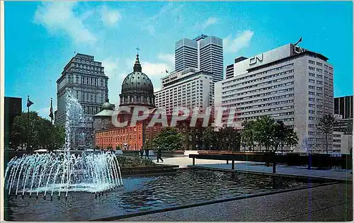 Cartes postales moderne Montreal La ville de Montreal vue de la Place du Canada