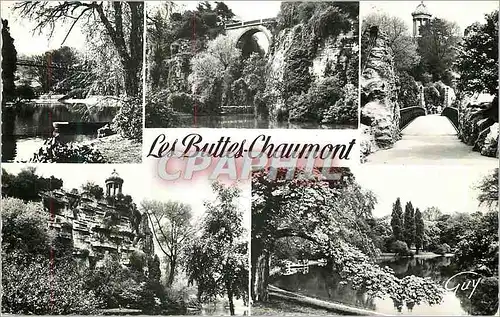 Cartes postales moderne Paris Les Buttes Chaumont Un coin du parc