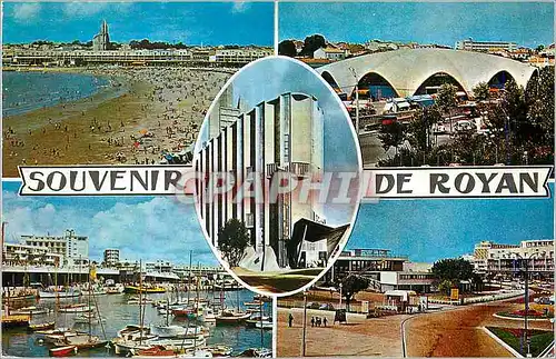 Cartes postales moderne Royan Char Marit La Plage et le Front de Mer l Eglise