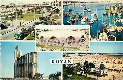Cartes postales moderne Royan Le Front de Mer Le Port Le Marche Couvert Eglise Notre Dame La Plage  Bateaux