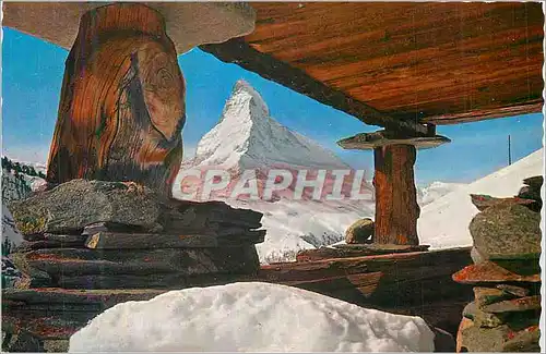 Moderne Karte Matterhorn Cervin