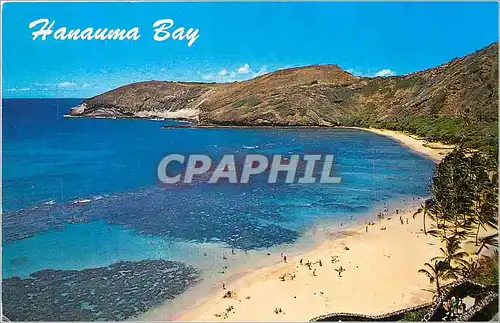 Moderne Karte Hanauma Bay Hawaii This beautiful blue green bay and sparling white sand beach