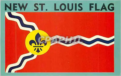 Cartes postales moderne St Louis Flag The new flag was accepted at the start of St Louis bicentennial celebration