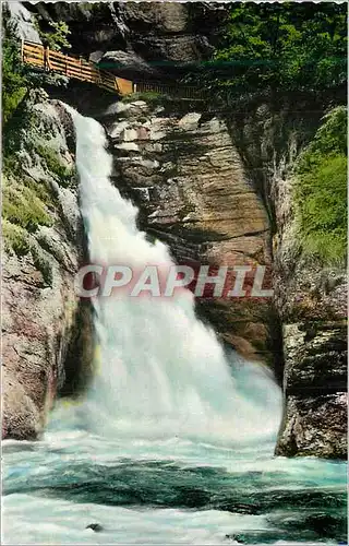 Moderne Karte Lauterbrunnen Unterer Trummelbachfall