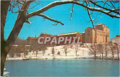 Cartes postales moderne Winterclad Campus St Bedes Hall to right Major and Minor Seminaru to left St Meinrad Indiana
