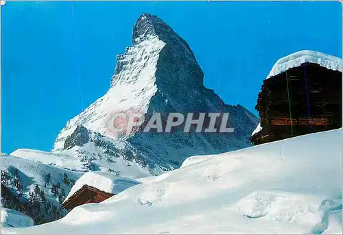 Cartes postales moderne Winkelmatten bei Zermatt Matterhorn Mt Cervin