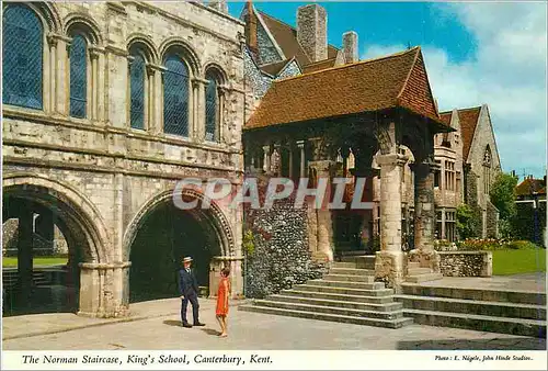 Cartes postales moderne The Norman staircase King s School Canterbury Kent