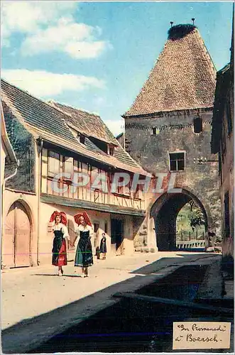 Moderne Karte L Alsace Pittoreque En promenade a Boersch Folklore