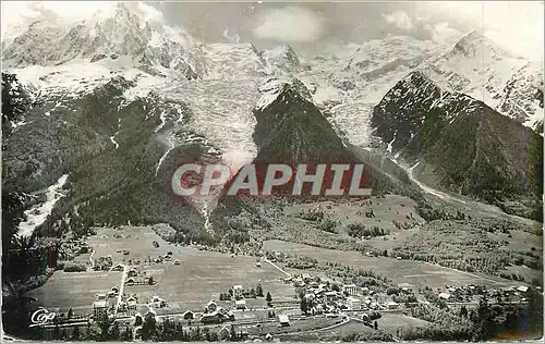 Moderne Karte Chamonix Mont Blanc Vue generale Le Mont Blanc