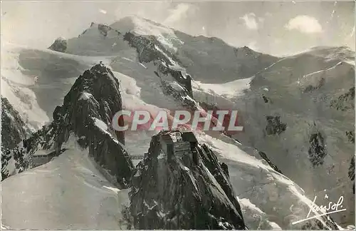 Cartes postales moderne Chamomix Haute Savoie Vue aerienne L Aiguille du Midi