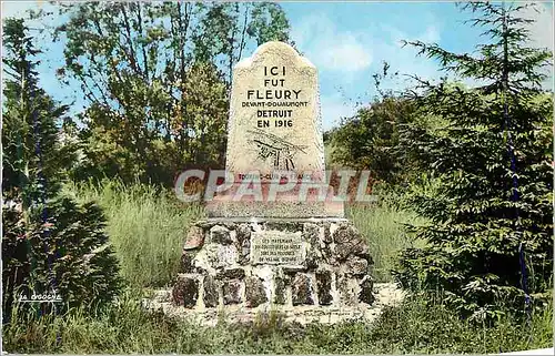 Cartes postales moderne Verdun Meuse Champs de Bataille monument de Fleury Militaria