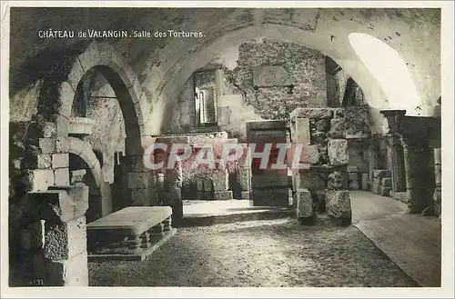 Cartes postales moderne Chateau de Valangin Salle des Tortures