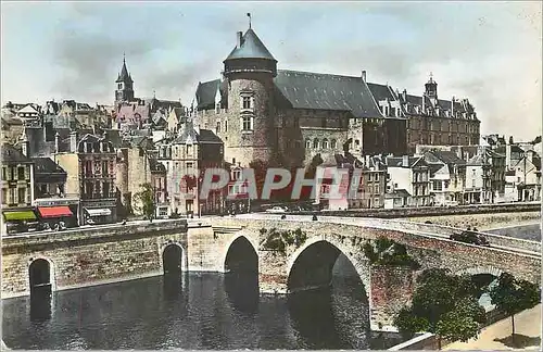 Moderne Karte Laval Mayenne Le Vieux Pont et le Chateau