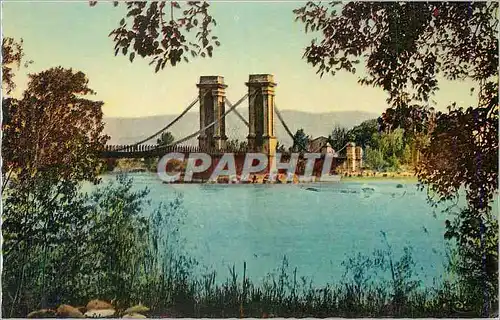 Cartes postales moderne Environs de Pertuis Vaucluse Pont suspendu sur la Durance