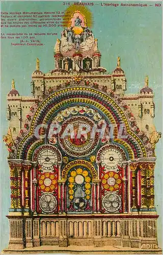 Cartes postales Beauvais L'Horloge