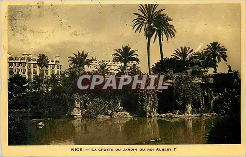 Cartes postales moderne Nice La Grotte du Jardin du Roi Albert
