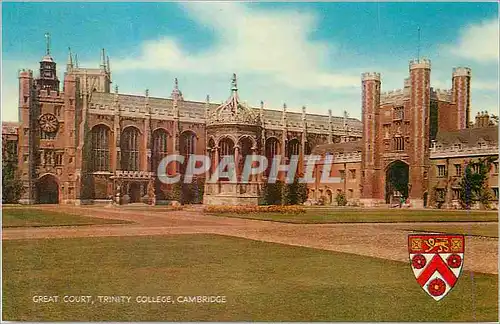 Moderne Karte Great Court Trinity College Cambridge