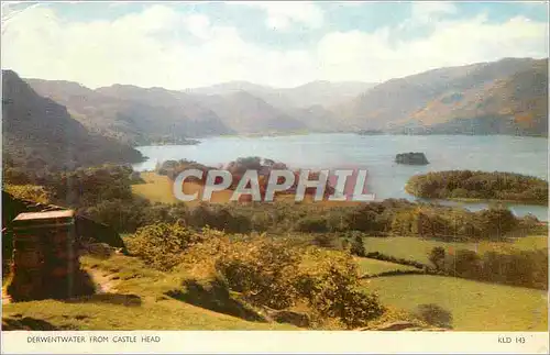 Moderne Karte Derwentwater from Castle Head