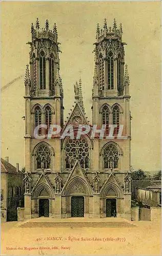 Cartes postales Nancy Eglise Saint Leon