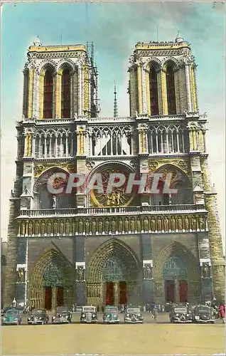 Cartes postales moderne Paris la Cathedrale Notre Dame la Facade