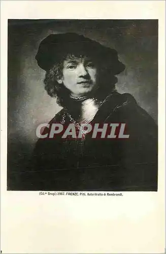 Cartes postales moderne Firenze Pitti Autoritratto di Rembrandt