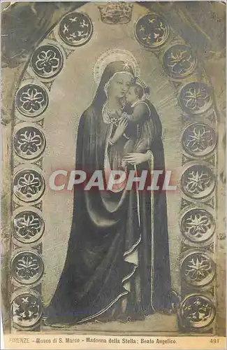 Cartes postales moderne Firenze Musee di S Marco Madonna della Stella Beato Angelico