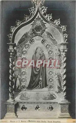 Cartes postales moderne Firenze Mueo di S Marco Madonna della Stella Beato Angelico