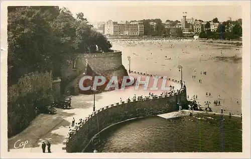 Moderne Karte Dinard Plage de l'Ecluse et Promenade des Allies