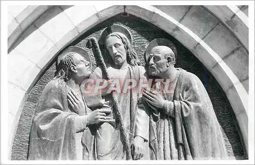 Cartes postales moderne Emmaus Ceramique au dessus du Portail de l'Eglise (Coltellini)