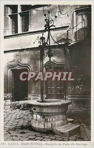 Cartes postales moderne Paris Musee de Cluny Margelle du Puits du Sauvage