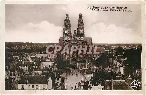 Cartes postales Tours La Cathedrale St Gatien XIIe et XVIe S