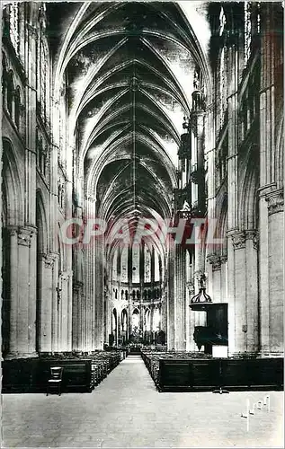 Moderne Karte Chartres (Eure et Loir) Interieur de la Cathedrale La Grande nef et le Choeur