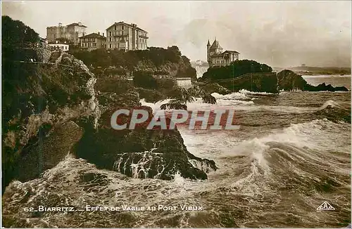 Cartes postales moderne Biarritz Effet de Vague au Port Vieux