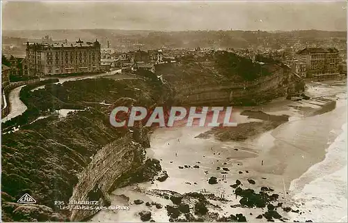 Cartes postales moderne Biarritz Les Falaises vues du Phare