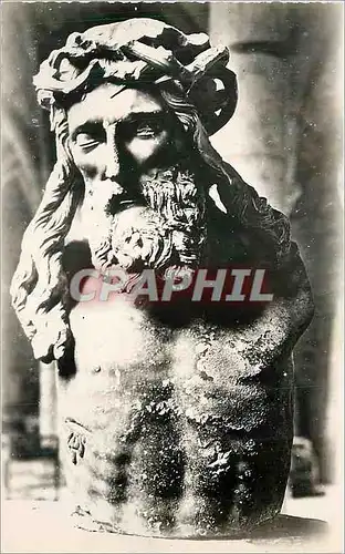 Cartes postales moderne Musee Archeologique de Dijon Buste du Christ en Croix qui Surmontait le Puits de la Chartreuse
