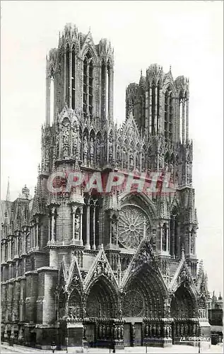 Moderne Karte Reims (Marne) La Cathedrale