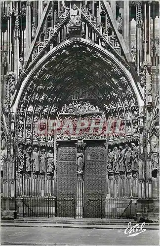 Moderne Karte La Cathedrale de Strasbourg Le Portail Central