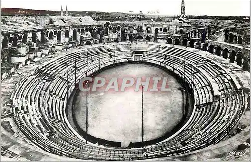 Moderne Karte Nimes (Gard) Interieur des Arenes