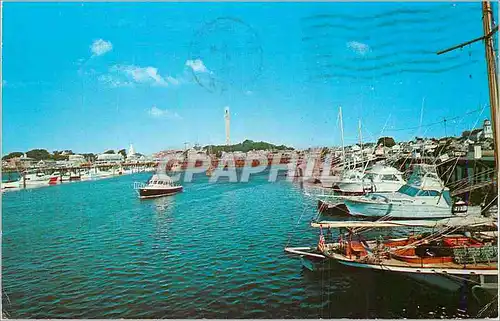 Moderne Karte Provincetown Harbor Cape Cod Mass Bateaux