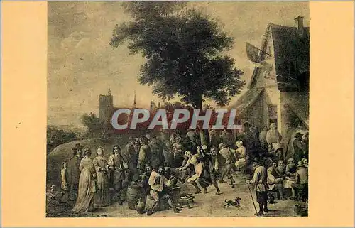 Cartes postales moderne Madrid Musee du Prado Teniers le Jeune (David) La Fete Villageoise