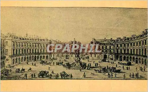 Cartes postales moderne Paris (d'apres une Gravure de J Rigaud) La Place des Victoires