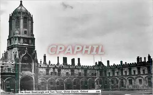 Moderne Karte Oxford The Great Quadrangle and Tom Tower Christ Church