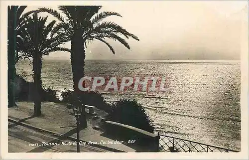 Cartes postales moderne Toulon Route Cap Brun Contre Jour