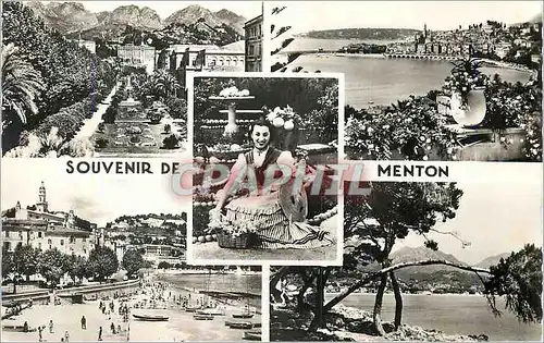 Cartes postales moderne Menton La Cote d'Azur